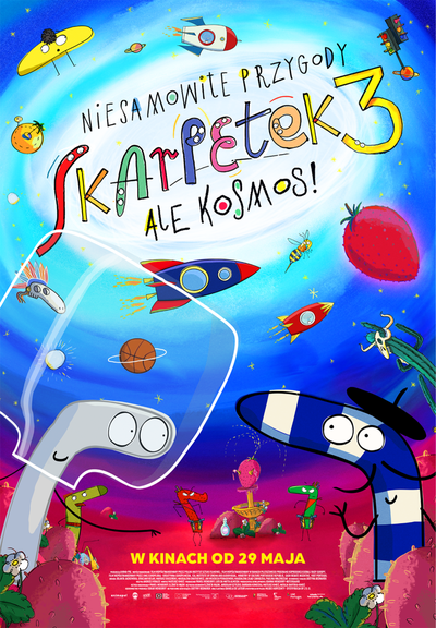Plakat wydarzenia: Niesamowite przygody skarpetek 3. Ale kosmos! 