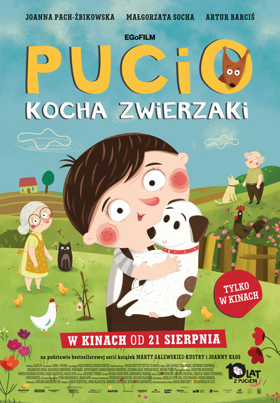 Plakat wydarzenia: Pucio kocha zwierzaki - 2D dubbing 